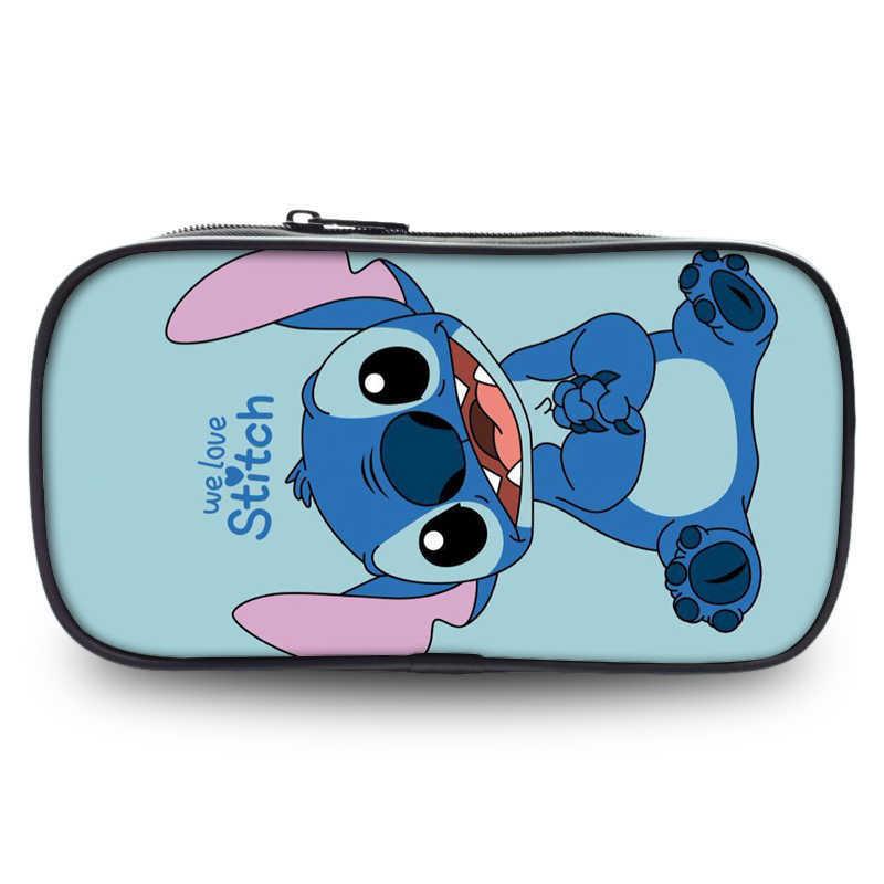 Adorable Stitch Student Single Layer Pencil Case Cute Cartoon Stationery Storage Bag