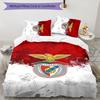 3pcs B-Benfica Design Cover Set - HD Printed Bedding with 1 Cover and 2 Pillowcases - Perfect for Home and Dorm Decor
