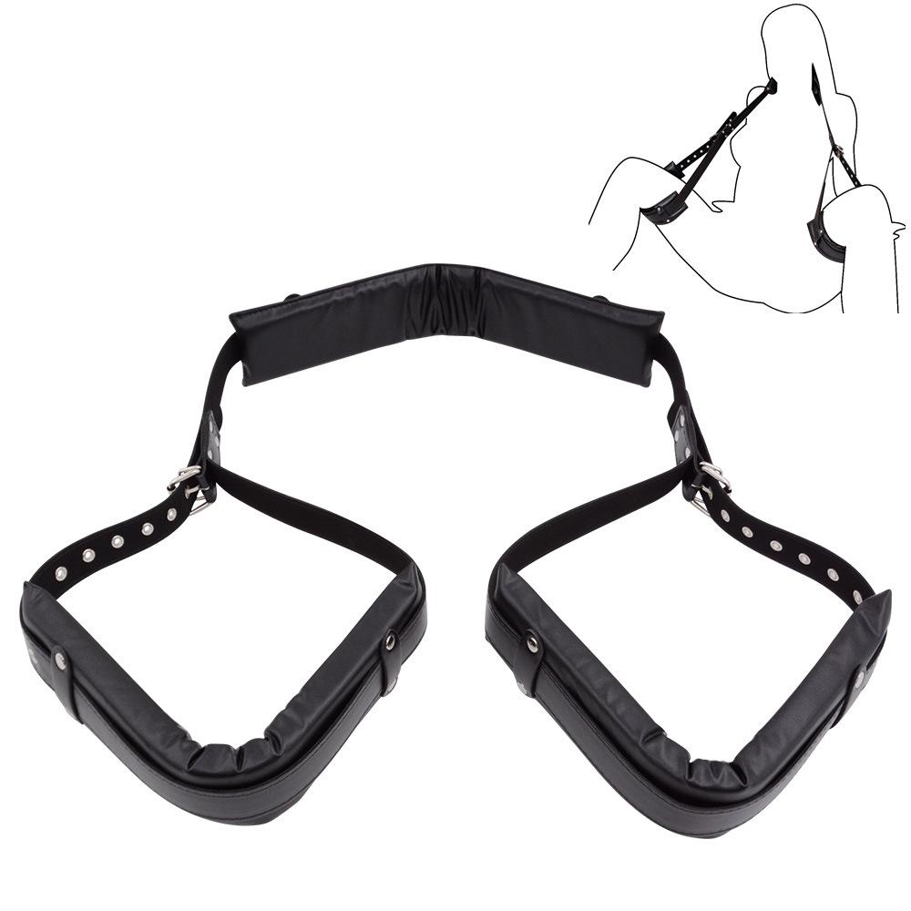 SM Split Leg Handcuffs Bed Binding Belly Band Couple Training Sexy Sex Toy Adult Sex Auxiliary Supplies