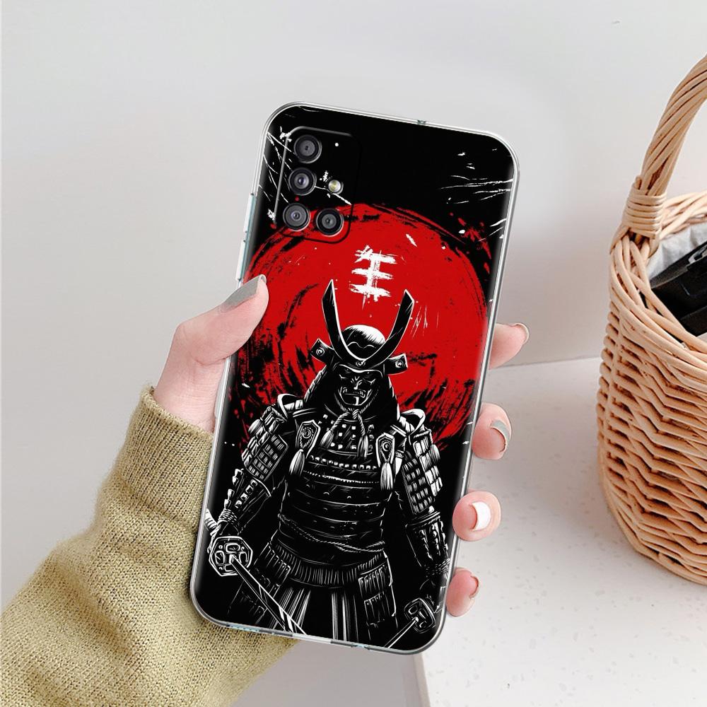 Case For Samsung A15 A13 A35 A55 A51 A71 A41 A31 A21S A03S A05 A17 A23 A25 A33 A53 A73 5G A07 4G Cover Japanese Bushido Samurai