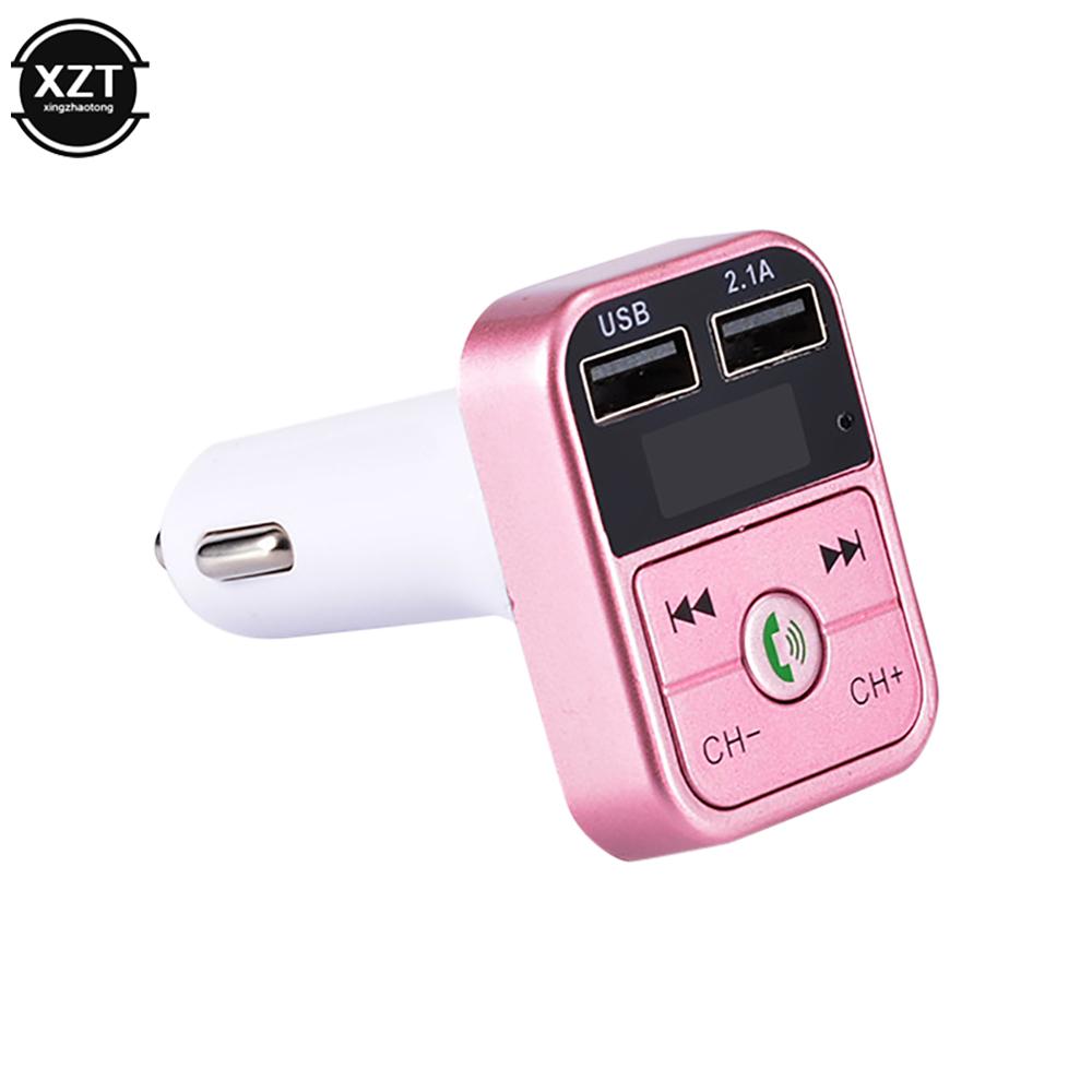Car Handsfree Wireless Bluetooth-Compatible 5.0 FM Transmitter LCD MP3 Player Car Accessories Dual USB Charger FM Modulator