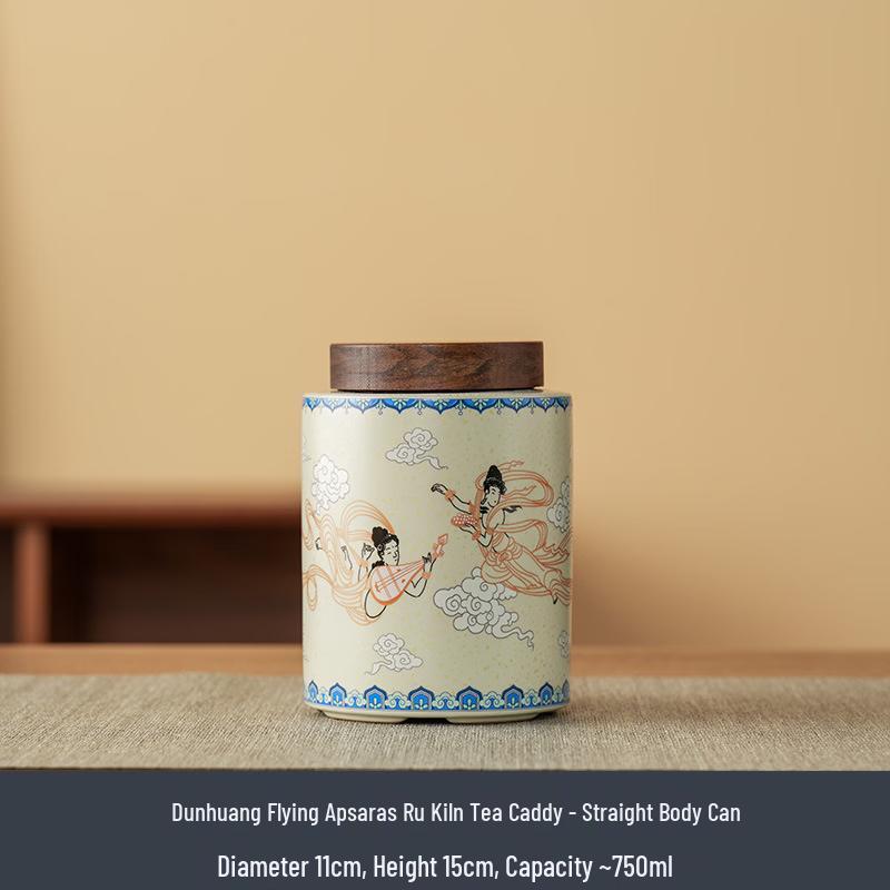Chaxun Dunhuang Flying Apsaras Tea Caddy