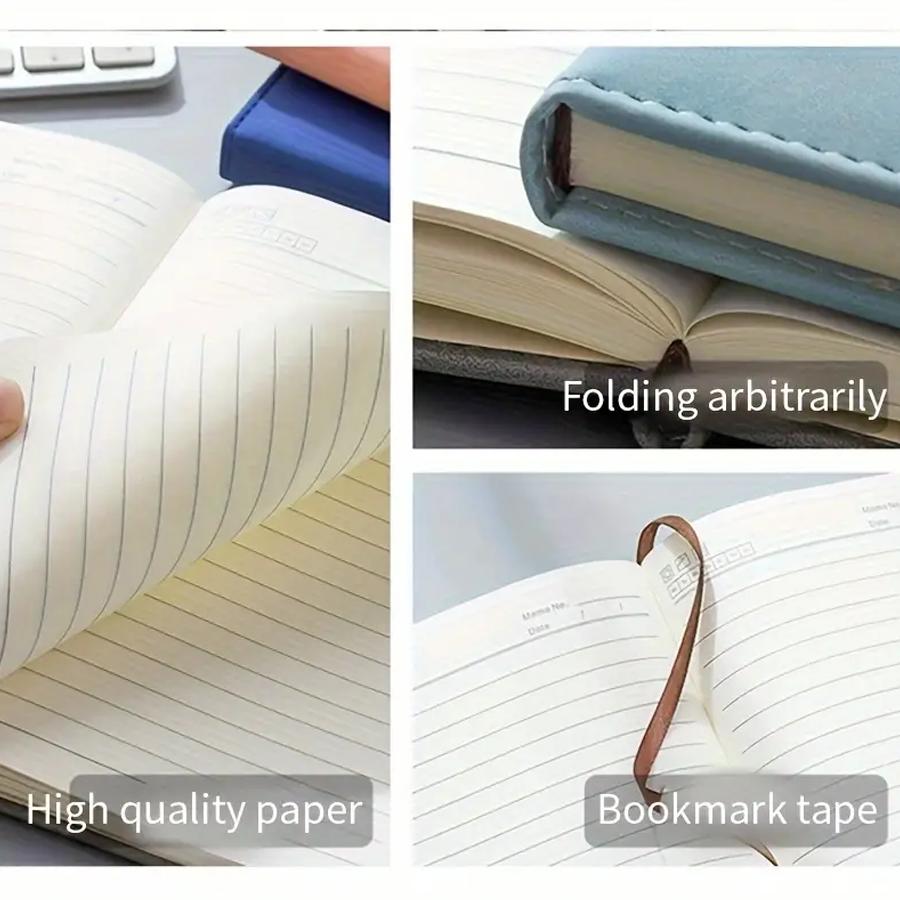 Personalized Vintage A5 Leather Notebook Soft Cover Ideal for Business Meetings College Life Journal Writing