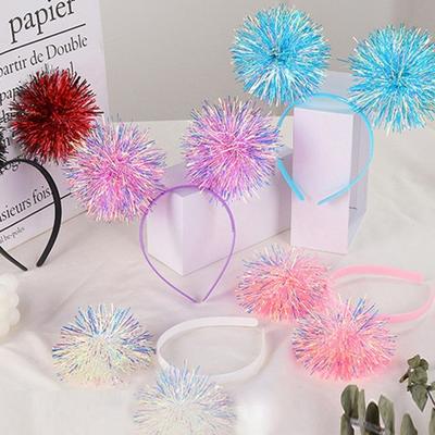 Sparkling Foil Strips Headband Handmade Christmas Fashionable Hair Accessory for Cosplay Parties