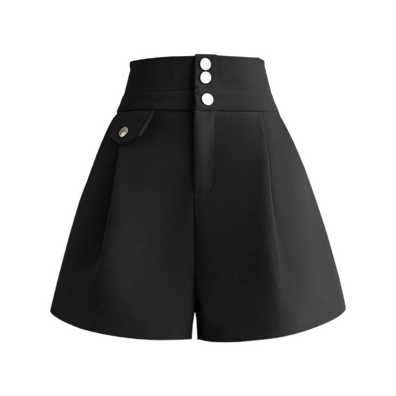 2026 Spring/Summer Women's Slimming Wide-Leg A-Line Suit Shorts and Fashion Outerwear with Versatile OL Boots