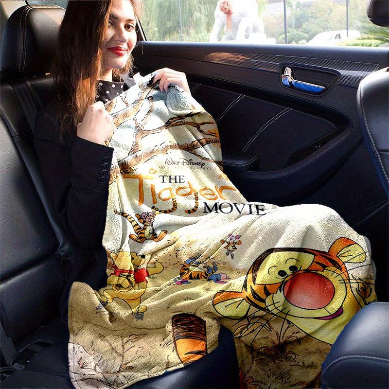 1pc, Winnie the Pooh and Tigger Home Decor Blanket, Gift for Your Living Room, Bedroom, or Outdoor, Flannel Throw Blanket