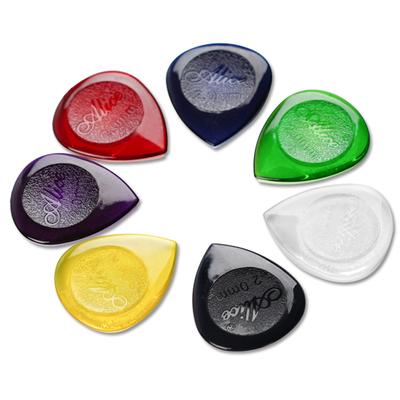 5/10 ks Kytarové trsátka Tvar kapky vody Akustické Elektrické Basové Plectrum Mediator 1/2/3mm Rychlé trsání Kytarové příslušenství TMZ