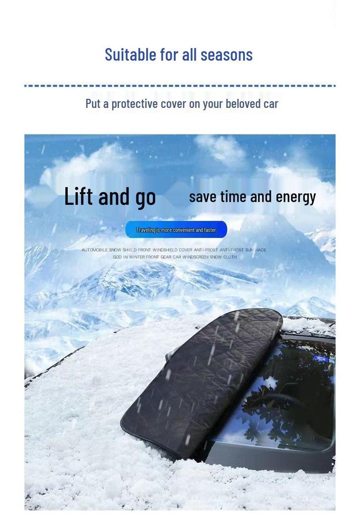 Thickened Winter Car Windshield Snow Cover & Frost Protection Shade
