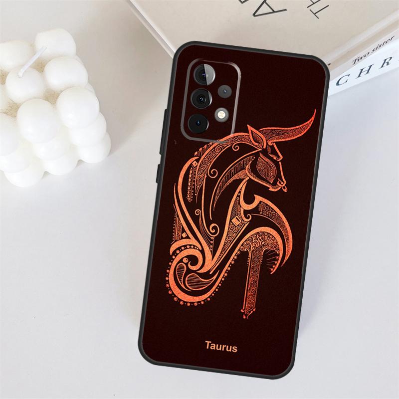 Zodiac Sign For Samsung Galaxy A56 A36 A26 A16 A05 A06 A22 A32 A52 A54 A34 A14 A55 A15 A53 A33 A35 Case