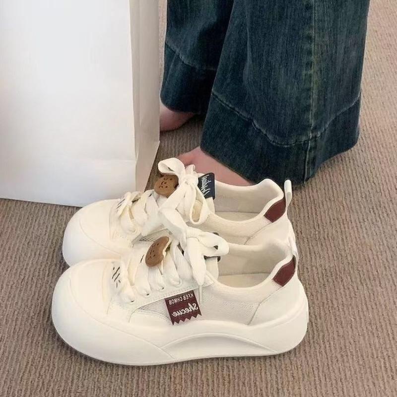 

New Model Perforated Breathable Platform Shoes with Thick Soles, Casual Women s Shoes 35 коричневый