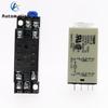 Power-on Delay Rotary Knob DPDT 5S/10S/30S/60S/3M/5M/10M/30M Timer Timing Time Relay AC 110V 220V 380V H3Y-2 With Base Socket Relays 5