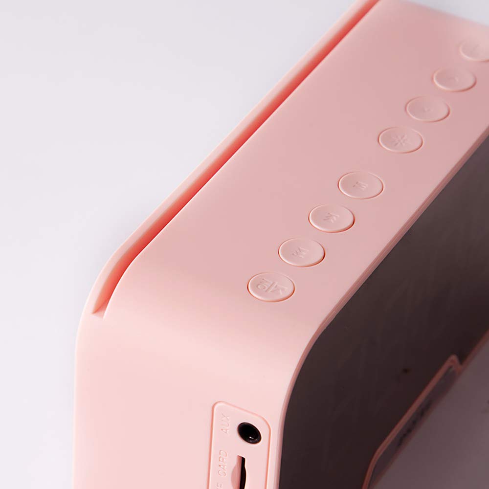 Digital Alarm Clock, Bluetooth, Multi-Function, Music Streaming, Three-Level Brightness Adjustment, Mirror Display, Black