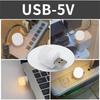 Mini USB Night Lights Warm White Light Eye Protection Book Reading Lamps USB Plug Computer Mobile Power Charging LED Lamp Bulbs