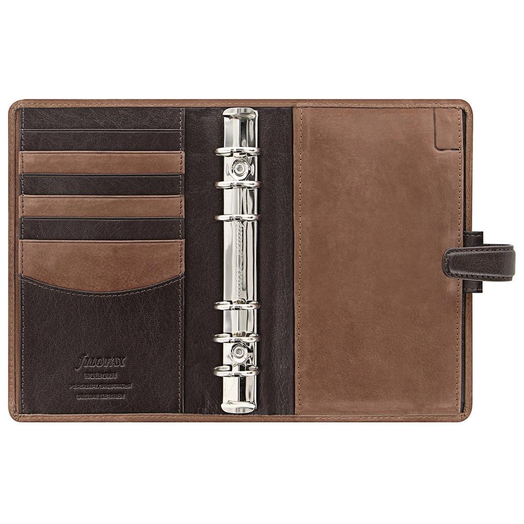 Filofax Holborn Nubuck System Organizer Bible Brown Official Import 17-026040