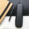 Estojo Preto Rígido para Canetas Estilo Minimalista Estojo para Lápis Estojo de Malha para Fones de Ouvido Organizador de Pincéis de Maquiagem Estojo com Zíper para Lápis Material Escolar