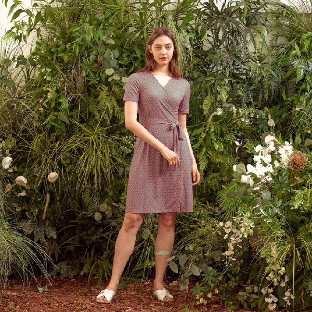 Lipbbam Creora Leoni Midi Wrap Dress Ldm03oz01
