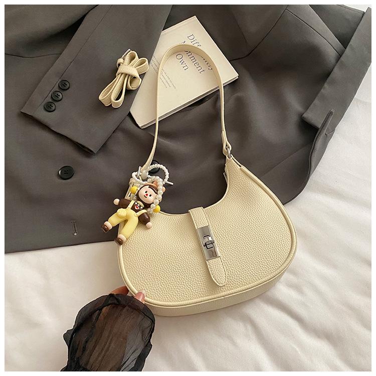 Simple Casual Daily Shoulder Bag Women's 2025 Summer New High-end Texture Messenger Dumpling Bag