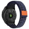Bracelet de montre en nylon à dégagement rapide de 22 mm pour Garmin Fenix 8 47 mm/Fenix 7/6