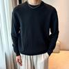 Men S High Neck Solid Knit Sweater Long Sleeve Suit Inner Wear Business Base Layer