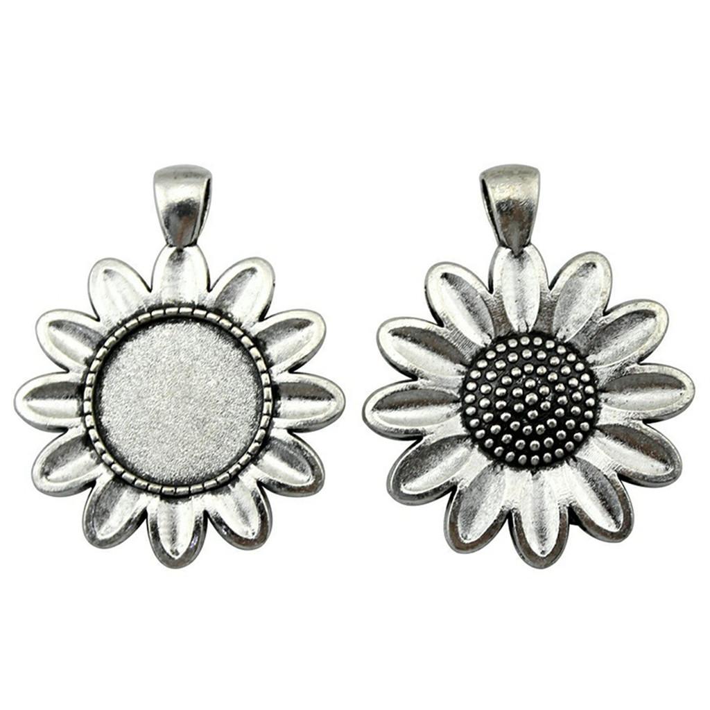 Accessories Parts Fit Round 18Mm Glass Cabochon Base Setting Tray Vintage Jewelry Supplies QA018