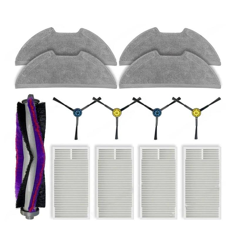 

A65T-For Midea M9 / Eureka Nere10s E10S / Obode A8 Replacement Parts Accessories Main Side Brush Filter Mop Cloth