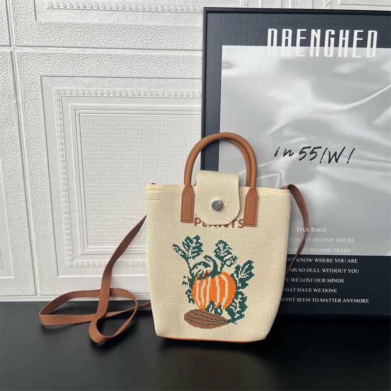 Mobile Phone Bag Crossbody Women'S High-End  Versatile Cute Cartoon Knitted Handbag Coin Handbag