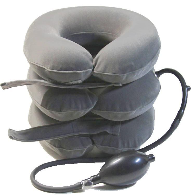 Cervical Traction Device & Inflatable Neck Support Pillow for Spine Alignment
