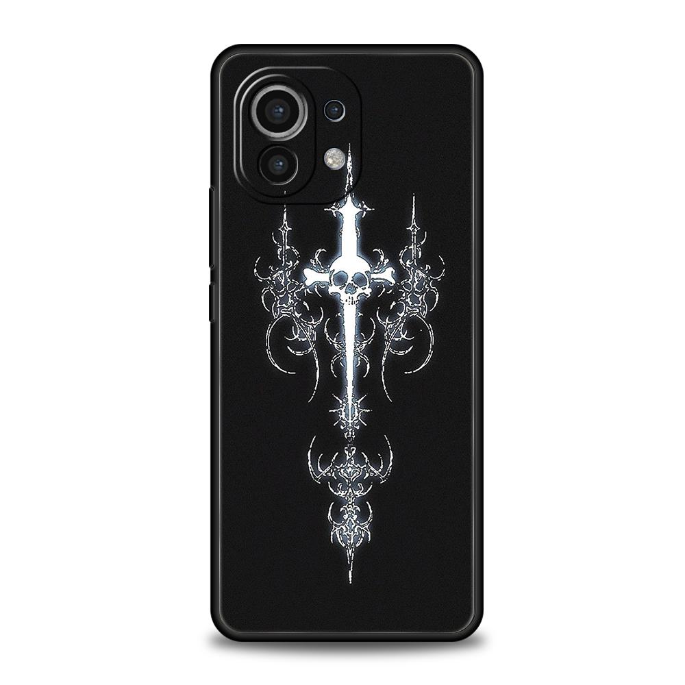Cyber Sigil Cross Line Phone Case Cover for Xiaomi Mi 15 14 13 12 11 Ultra 14T 13T 12T 11T 10T Pro Lite 5G Shockproof Soft TPU
