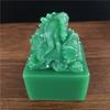 Chinese Dragon Statues Figurine Big Man-made Stone Imperial Jade Seal Crafts Year Zodiac Dragon Sculpture Home Decoration