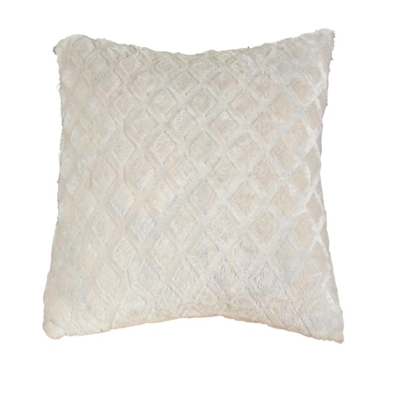 1Pc Plush Thick Lattice Pattern Sofa Pillowcase Soft Cushion Covers 43x43CM Couch Pillow