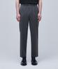 MUSINSA STANDARD Recycled One-Tuck Relaxed Tapered Hidden Banding Crop Slacks [Medium Grey]