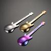 Qianxing 304 Stainless Steel Guitar Shape Coffee Spoon Set
