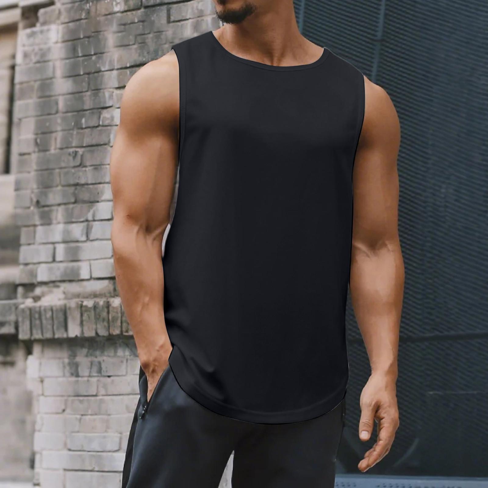 

Мужской сетчатый жилет для фитнеса и похудения, мужской I-образный, широкий, для плеч и спины по центру L чёрный