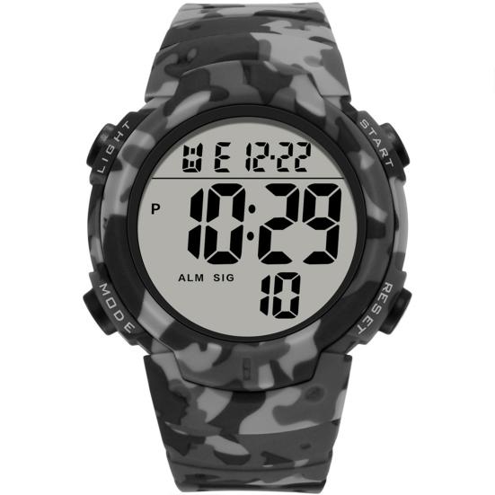 

Watch Waterproof Digital Display Clear Battery Powered Sports Watch for Adult