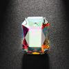 Adjustable Size Vintage Wedding Ring Rhinestone Crystal Large Crystal Ring