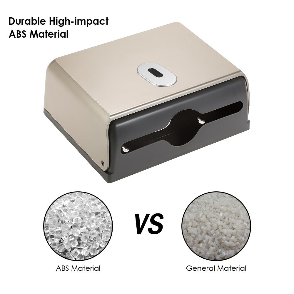 Wall-mounted Bathroom Tissue Dispenser Tissue Box Holder for Multifold Paper Towels