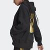 Adidas Originals Marimekko Logo Embroidered Loose Fit Sports Hoodie Women Hoodies Black H20415