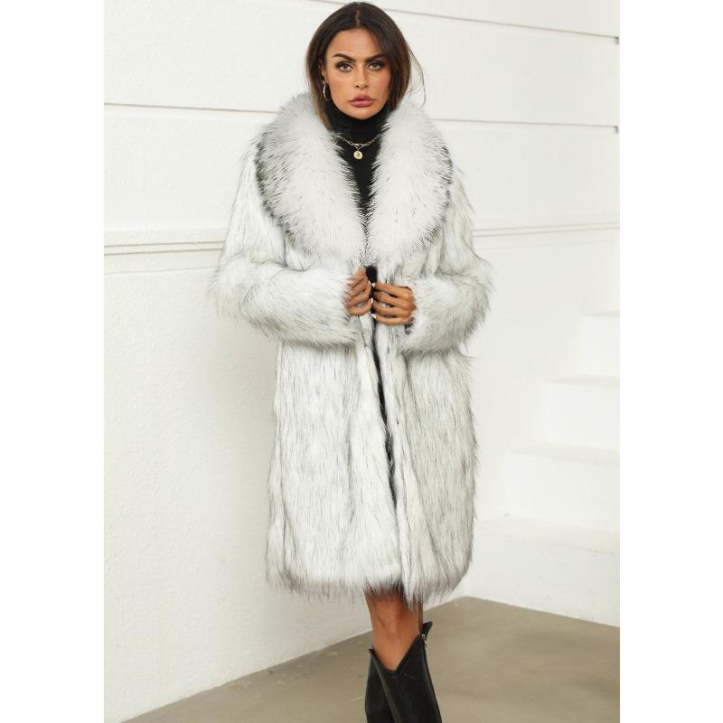 

0 плюшевое женское пальто из искусственного меха пальто длинное осенне-зимнее новое меховое тренч-пальто XXXL