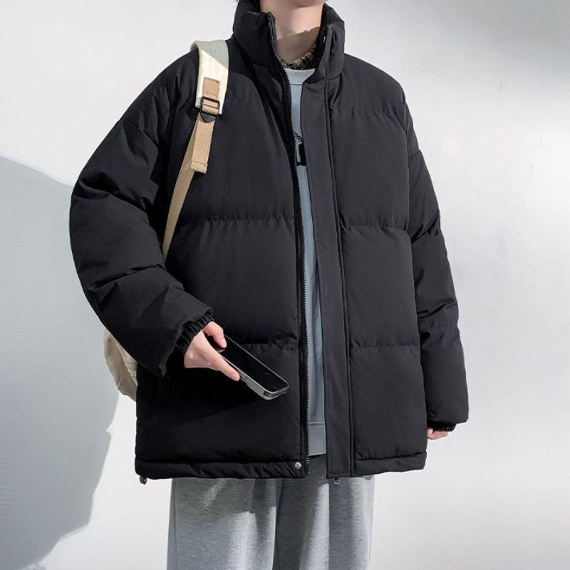 M-8XL Big Size Cotton Clothing Men and Women with The Same Paragraph Winter Stand-up Collar Cotton Jacket Loose Cotton Coat Men Thickened To Keep Warm
