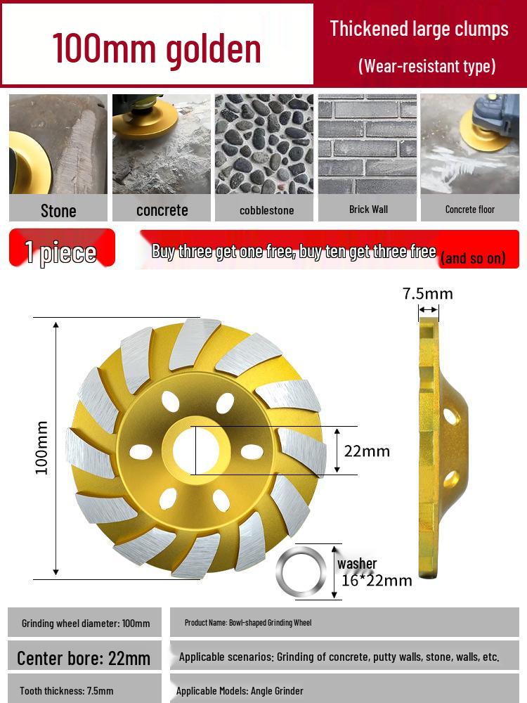Diamond Concrete Grinding and Polishing Disc for Angle Grinders