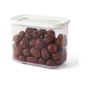 Airtight Food Storage Container 1000ml PET Clear Sealed Dry Food Storage Canister for Cereal Grain
