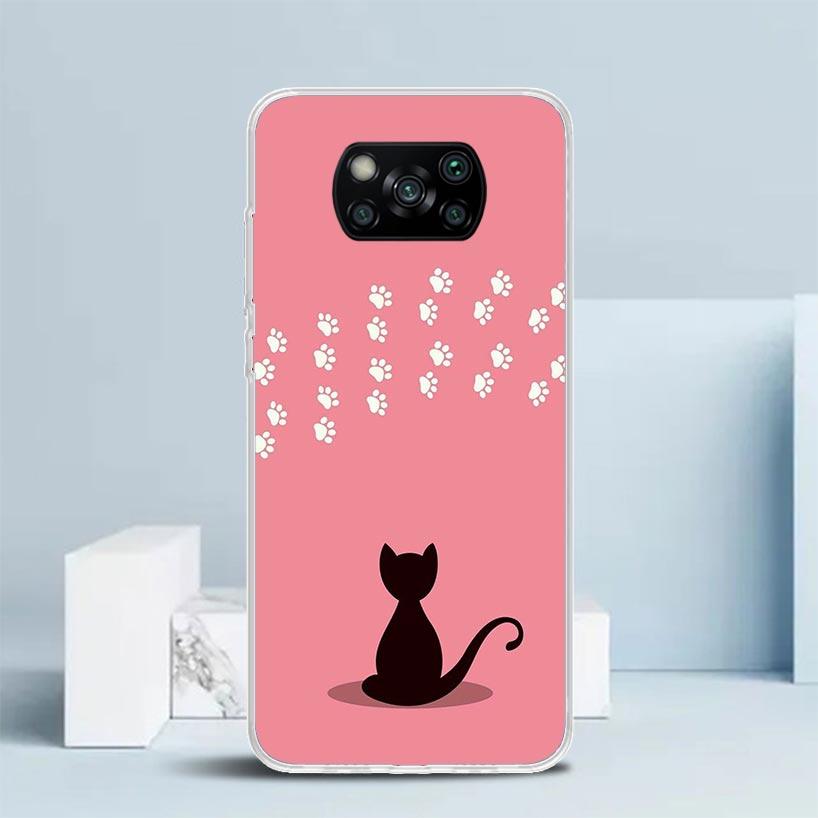 Cat Footprint Funny Paw Cute Phone Case For Xiaomi Poco F7 Ultra X5 X6 X7 Pro M7 Redmi 15C 15 13C 13 12C 12 10C 10 10A 9 9C 9A 9