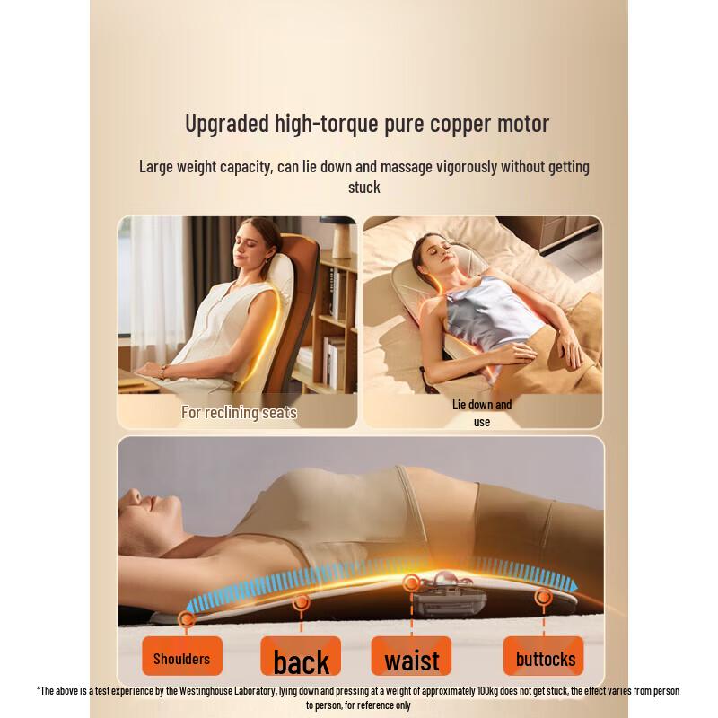 Westinghouse Back & Neck Kneading Massage Cushion CN plug (adapter included)