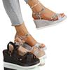 Fashion Women's Wedge Heel Sandals Fashion Thick-soled Fish Mouth Sandalias Summer Peep Toe High Heels Sandals for Women Roman Sandalias