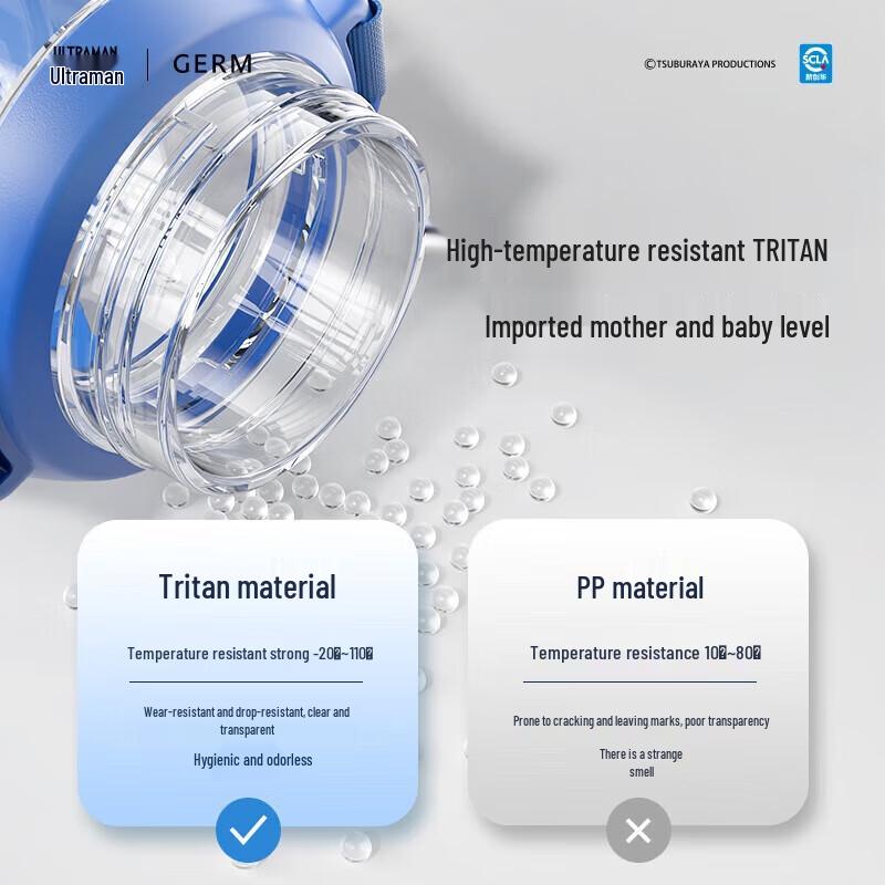 Geli Ultraman Boys  Straw Water Bottle