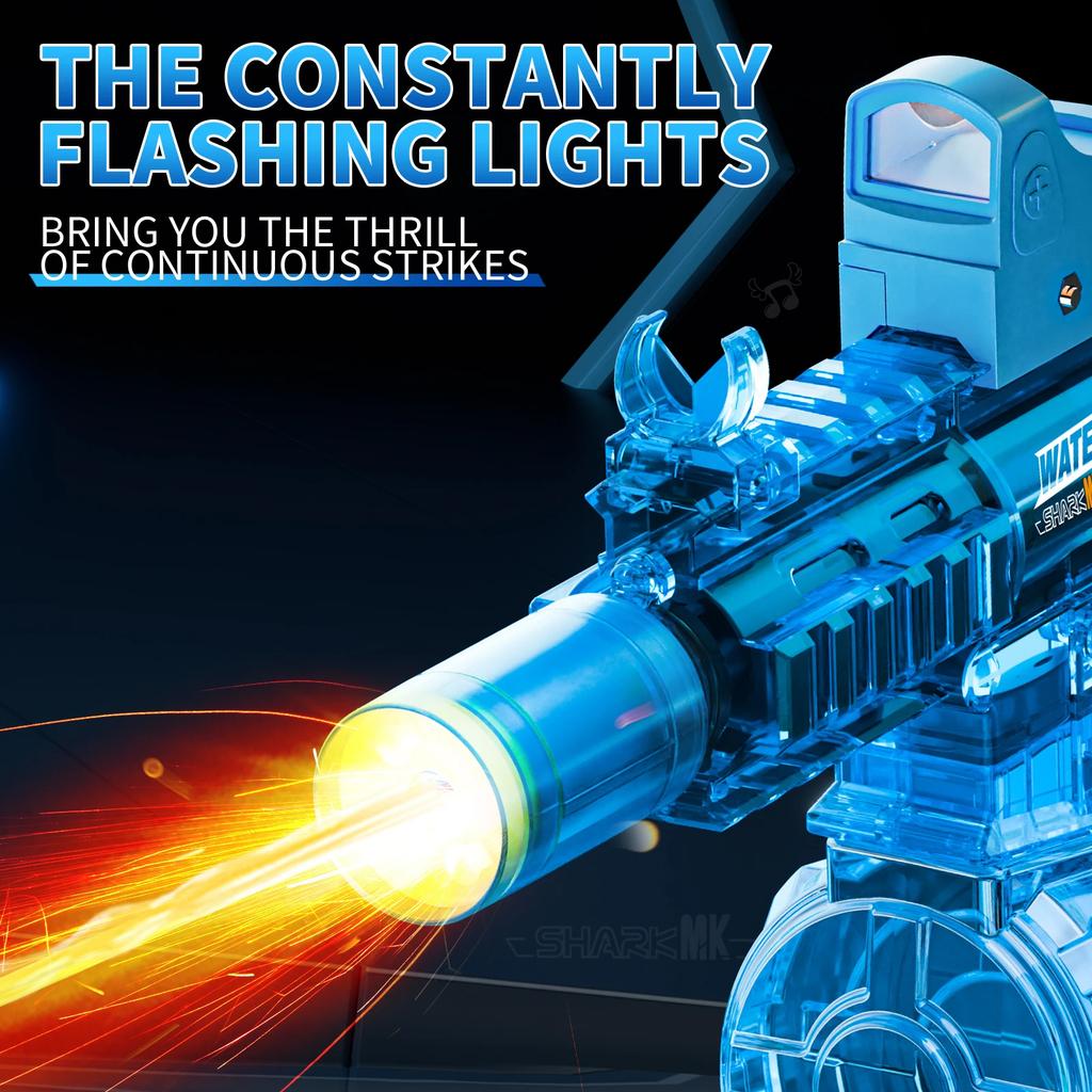 M416Led Simulation Fire Electric Water Guns for Children Large Capacity Automatic Continuous Water Gun boy Summer Outdoor Toy