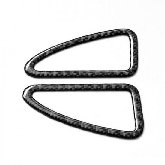 2Pcs Carbon Fiber Defogger Air Vent Cover Trim For Porsche Cayenne Sport 2003-10