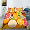 Quilt Cover Pillowcase Two Or Three Piece Fruit Digital Printing Polyester