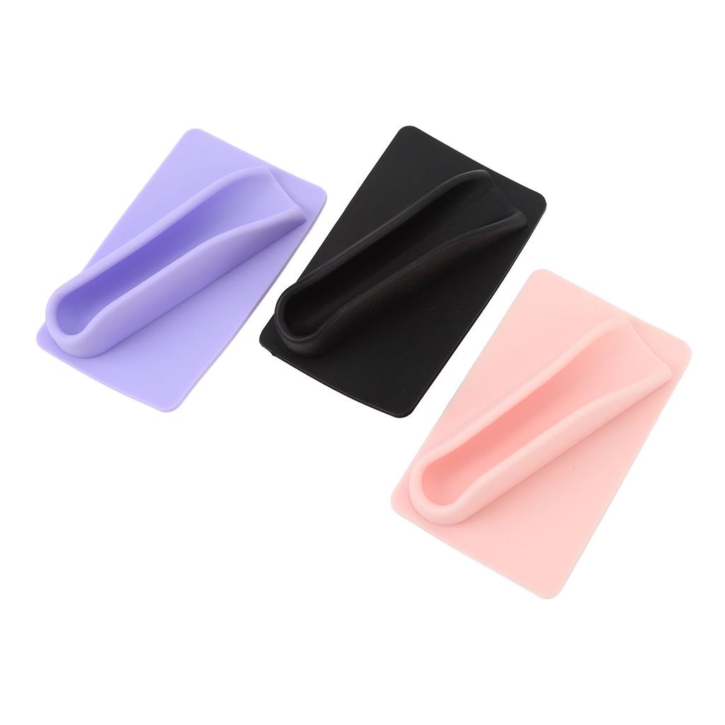 3pcs Lipstick Phone Holder Silicone Lip Holder Portable Lip Gloss Sleeve with Adhesive Backing for Cell Phone