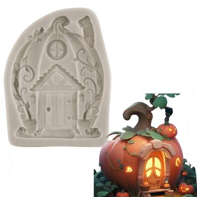 Enchanted Vintage Fairy Garden Fairy Gnome Home Door Silicone Mould Chocolate Fondant Moulds Cake Decorating Cupcake Topper Candy Polymer Clay Mould